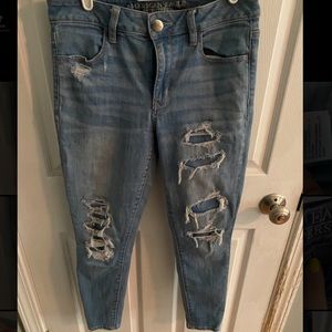 high waisted american eagle jeans